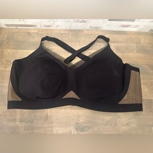 Honeylove BLACK Crossover Liftwear Wire Free Bra. Size 2X.